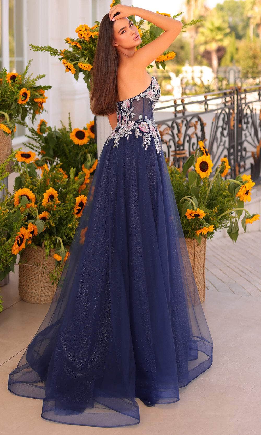 Clarisse 811272 Prom A-Line Strapless Open-Back One-Of-A-Kind Blend Dress