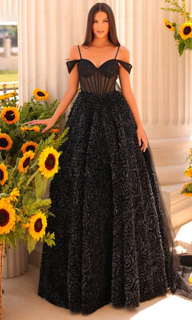Clarisse 811334 Prom Off-Shoulder Corset Blend Dress