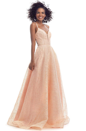 Clarisse 8122 A-Line Sweetheart Lace Open-Back Floor-Length Lace Dress