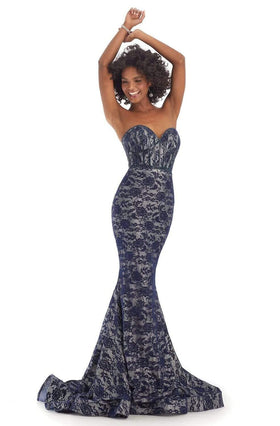 Clarisse 8242 Mermaid Strapless Beaded Lace Floor-Length Lace Dress