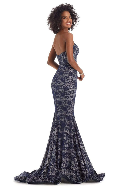 Clarisse 8242 Mermaid Strapless Beaded Lace Floor-Length Lace Dress