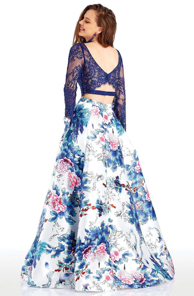 Clarisse 4977 Evening Two-Piece Sweetheart Beaded Floor-Length Lace Dress