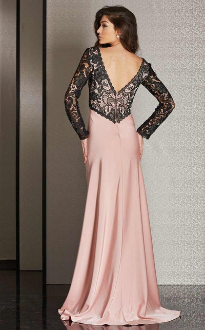 Clarisse M6222 Evening A-Line V-Neck Lace Floor-Length Lace Dress
