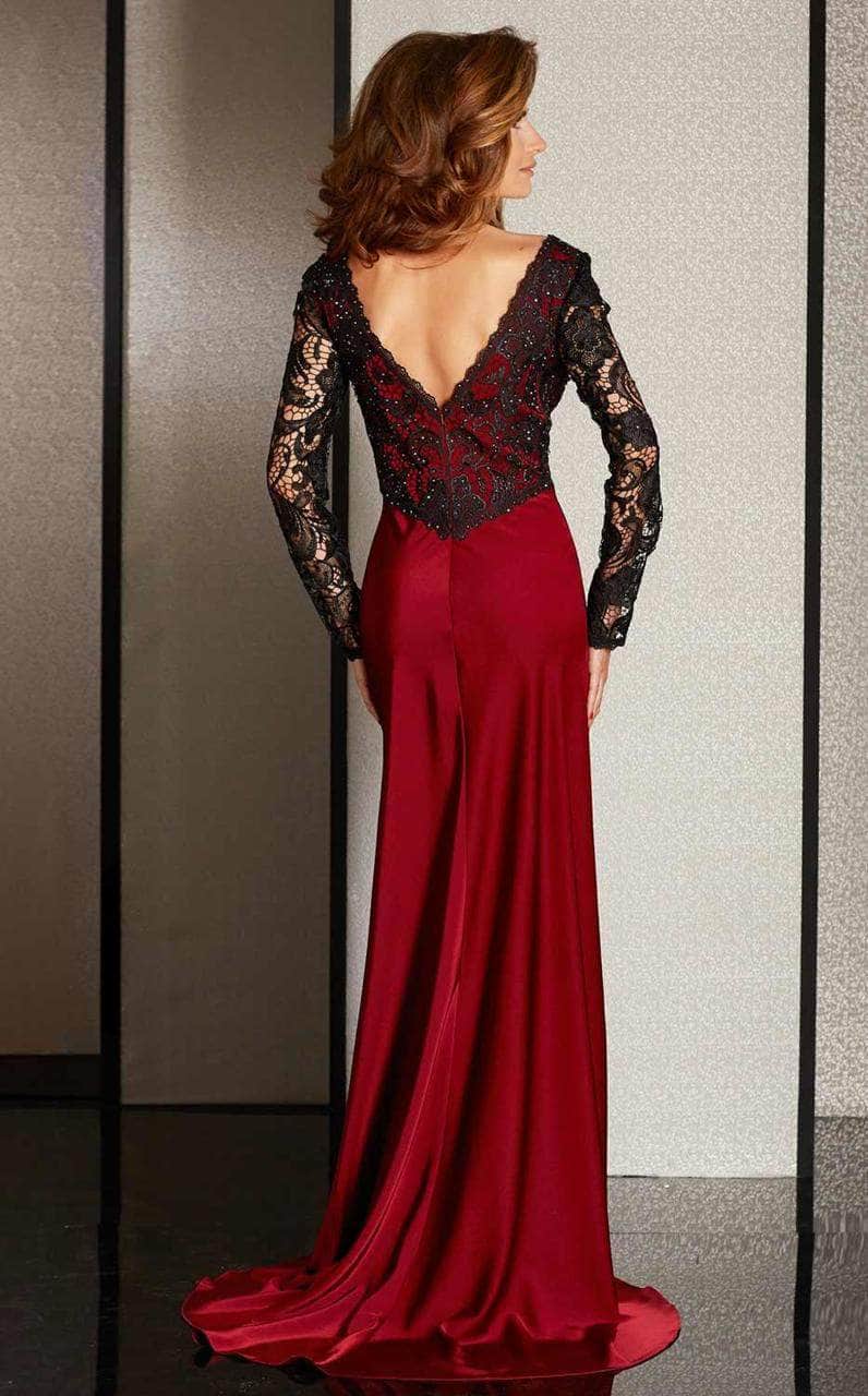 Clarisse M6222 Evening Formal A-Line V-Neck Lace Floor-Length Lace Dress