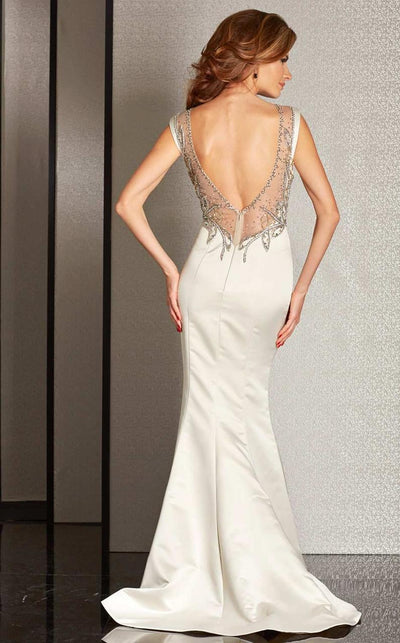 Clarisse M6231 Sweetheart Beaded Glitter Floor-Length Blend Dress
