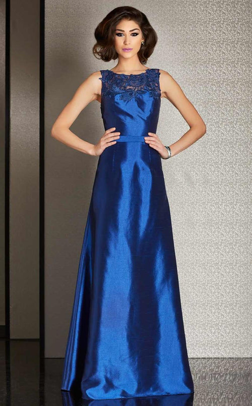 Clarisse M6235 Evening A-Line Illusion Glitter Blend Dress
