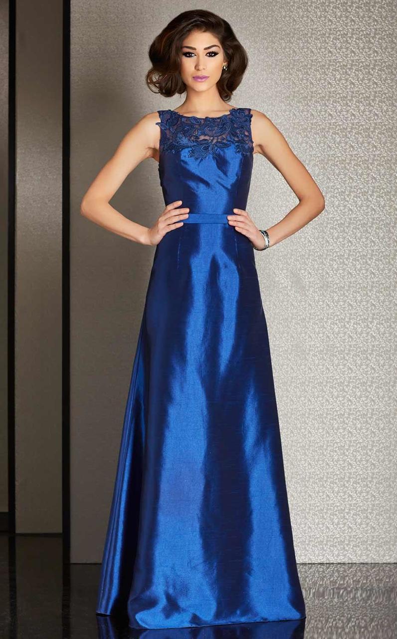 Clarisse M6235 Evening A-Line Illusion Glitter Blend Dress