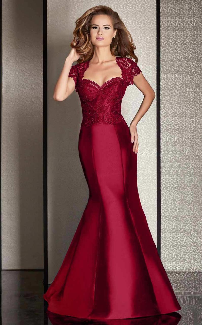 Clarisse M6256 Formal Prom Mermaid Lace Glitter Floor-Length Lace Dress