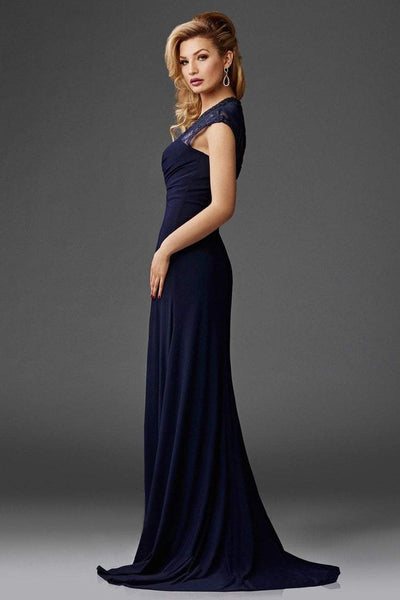 Clarisse M6412 Formal Sheath V-Neck Beaded Lace Floor-Length Lace Dress