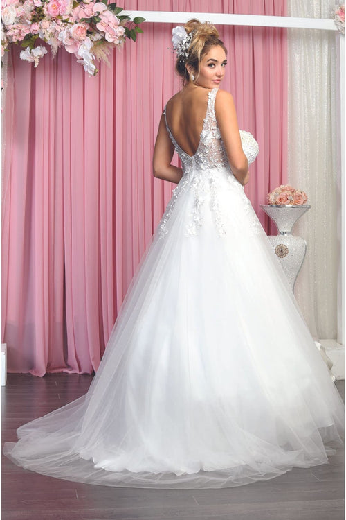 Clasy A-line Ivory Wedding Dress - Dress