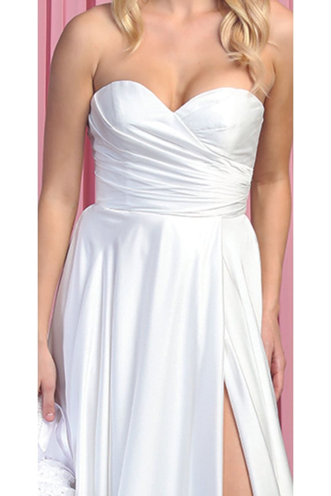 Classy Bridesmaid Satin Dress