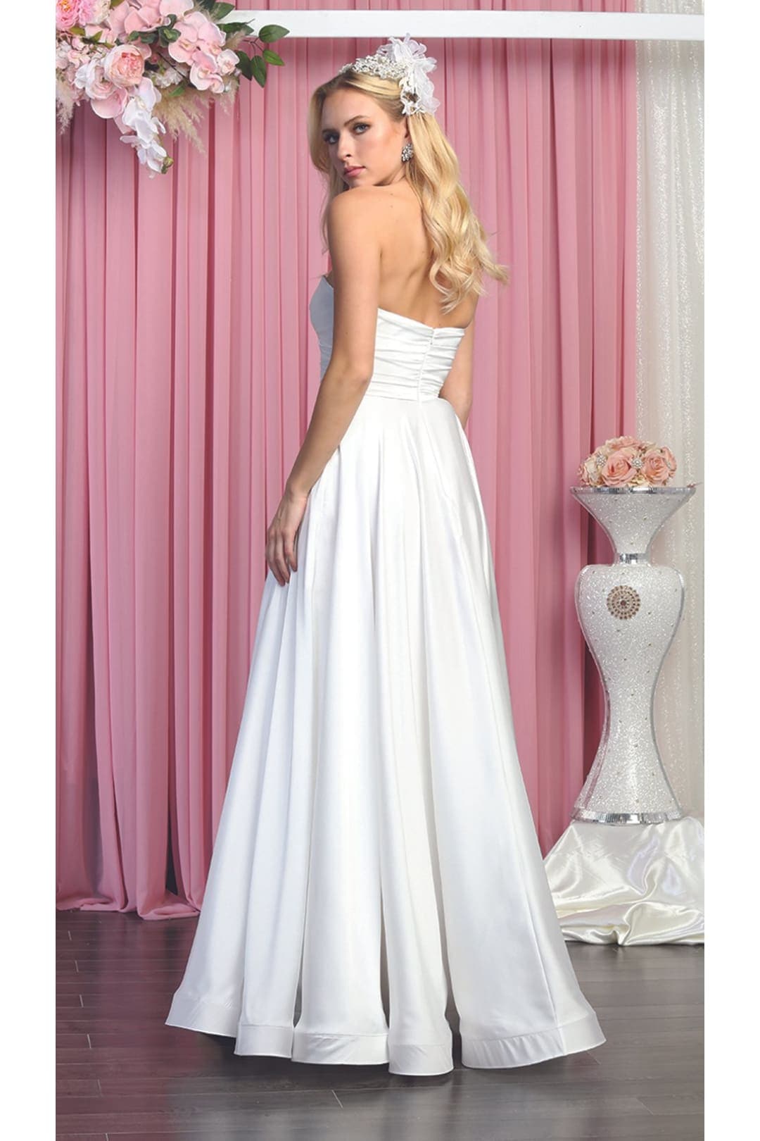 Classy Bridesmaid Satin Dress