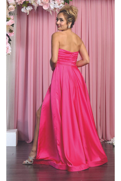 Classy Bridesmaid Satin Dress