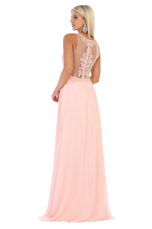 Classy Bridesmaids Long Dress - Dress