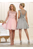 Classy Graduation Dress - Silver / 6