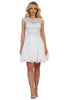 Classy Graduation Dress - White / 6