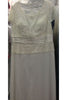 Classy Short Sleeve Mother OF the Bride Dress - Ivory / L