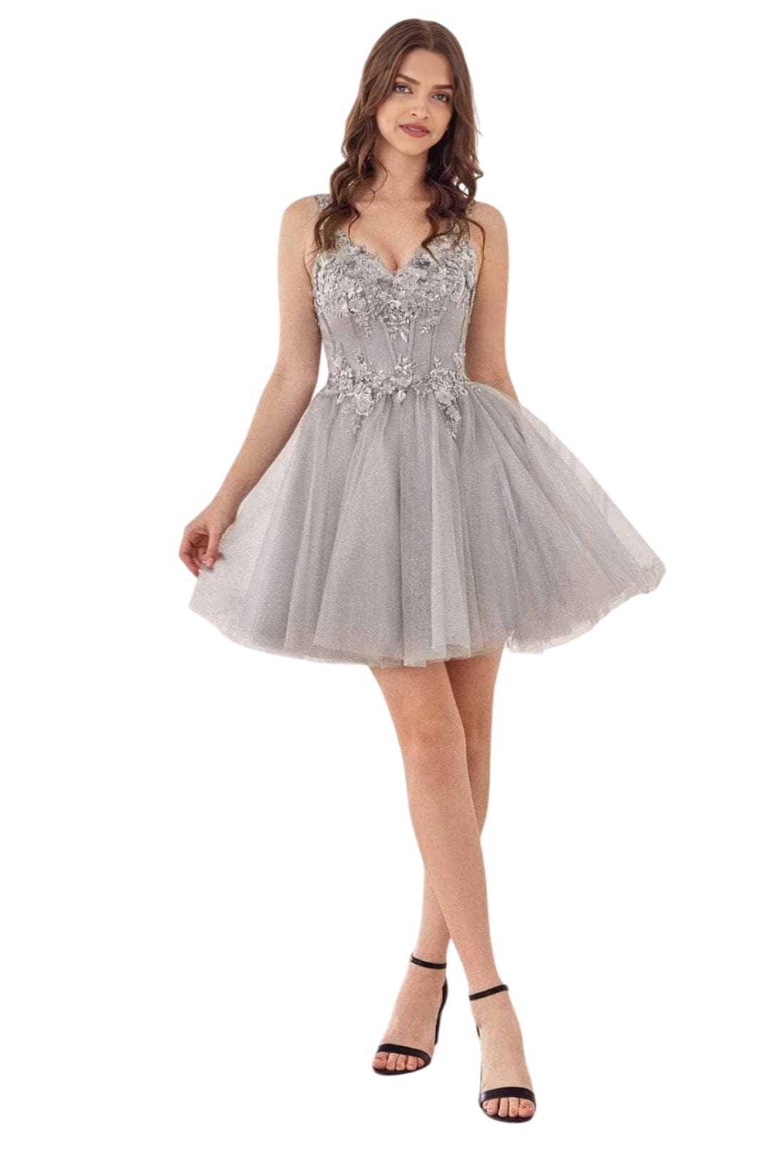 Cocktail Dress 2025 Applique Corset Elegant Party Dress - Off White / XS - Prom