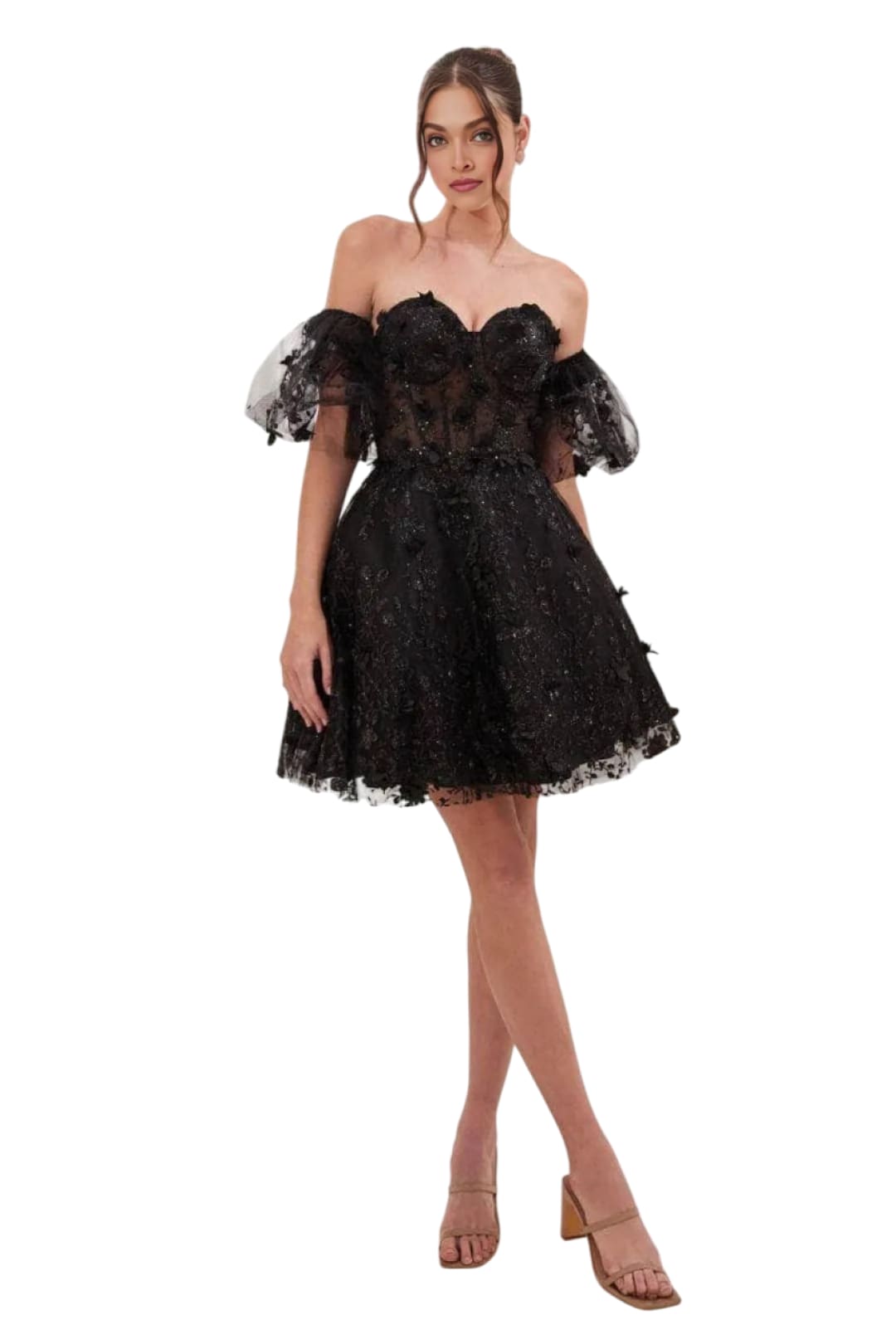Cocktail Dress 2025 Sweetheart Corset Formal Evening Gown - Black / 4 - Prom