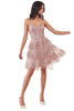 Cocktail Dress 2025 Tiered A-Line Elegant Party Dress - Dusty Rose / XXS - Prom