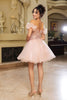 Cocktail Dress Sweetheart A-Line Semi-Formal By May Queen MQ2164 - Dress