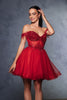 Cocktail Off-shoulder Strapless Graduation Dress By May Queen MQ2129 - Dress