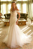 Cold Shoulder Mermaid Bridal Gown by GLS Gloria GL3537 - XS / Off White - Long Formal Dresses