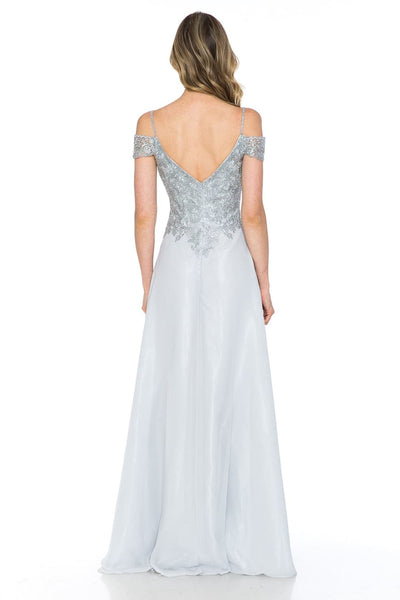 Cold Shoulder Prom Formal Gown