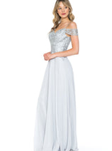 Lenovia 8132 Cold Shoulder Prom Formal Gown
