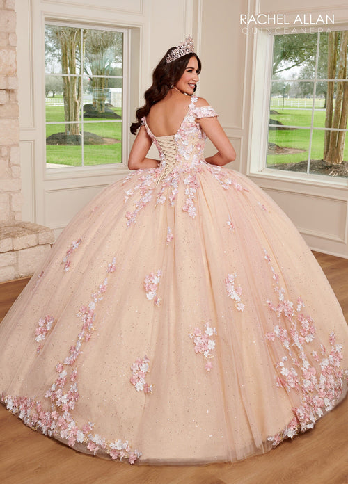 Rachel Allan RQ1125 Cold Shoulder Quinceanera Dress