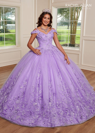 Rachel Allan RQ1126 Cold Shoulder Quinceanera Dress