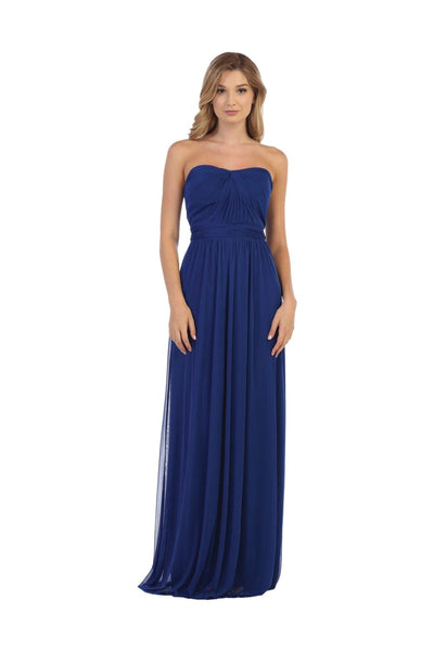 Convertible Long Bridesmaid Dress - The Dress Outlet