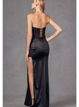 Corset 3D Floral Embellished Prom Gown-juliet-jt2476u