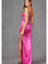 Corset 3D Floral Embellished Prom Gown-juliet-jt2476u