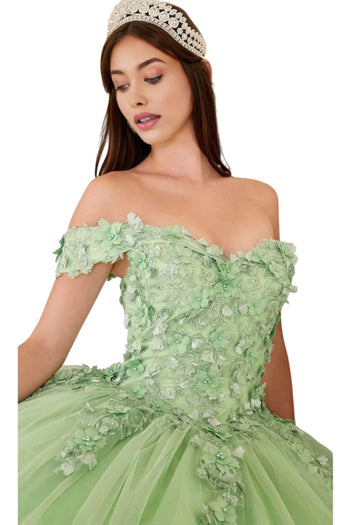 Corset Fitted Lace Floral Ball Gown 2025 Special Occasion Dress - Dress