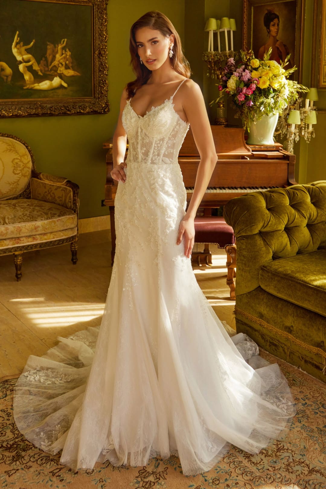 Corset Trumpet Bridal Gown by GLS Gloria GL3532 - Long Formal Dresses