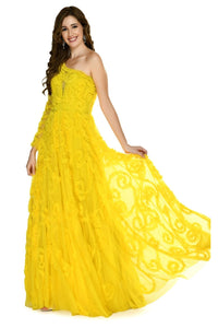 Couture Fashion by FG CF19200132 Dress Yellow