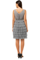 Vestido de tul con escote en pico y volantes CF19201112 de FG