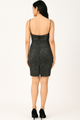 Vestido de cóctel con lentejuelas multicolor y escote desbocado CF19201222 de FG