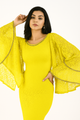 Vestido sirena con cuello redondo, mangas murciélago y encaje CF20210161 de FG