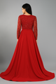 Elegante vestido largo corte A con adornos CF20211262 de FG