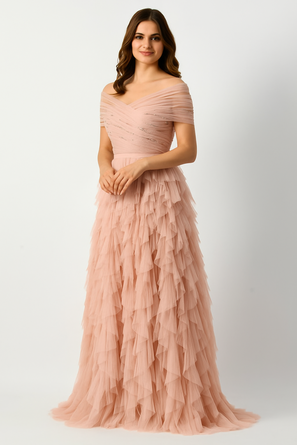 Chic Ball Gown with Voluminous Skirt CF22230390 Couture Fashion by FG