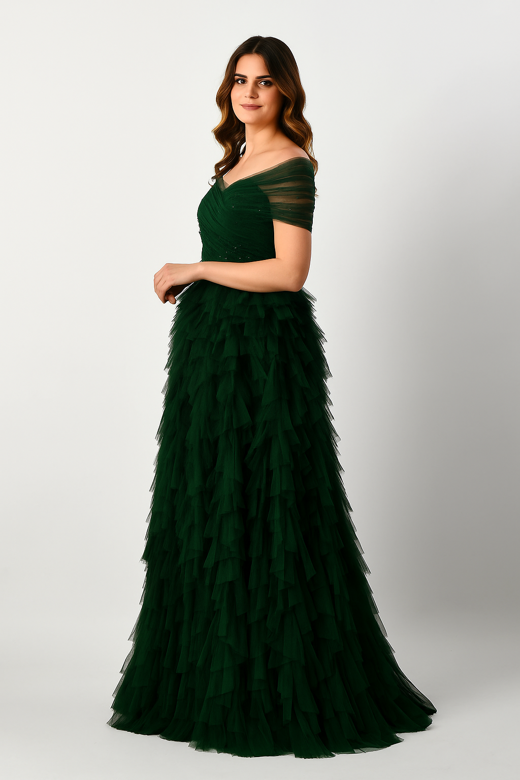 Chic Ball Gown with Voluminous Skirt CF22230390 Couture Fashion by FG