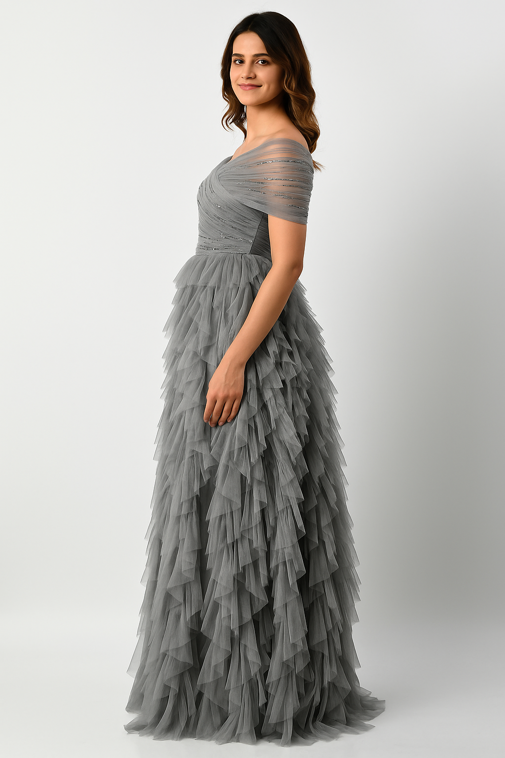 Chic Ball Gown with Voluminous Skirt CF22230390 Couture Fashion by FG