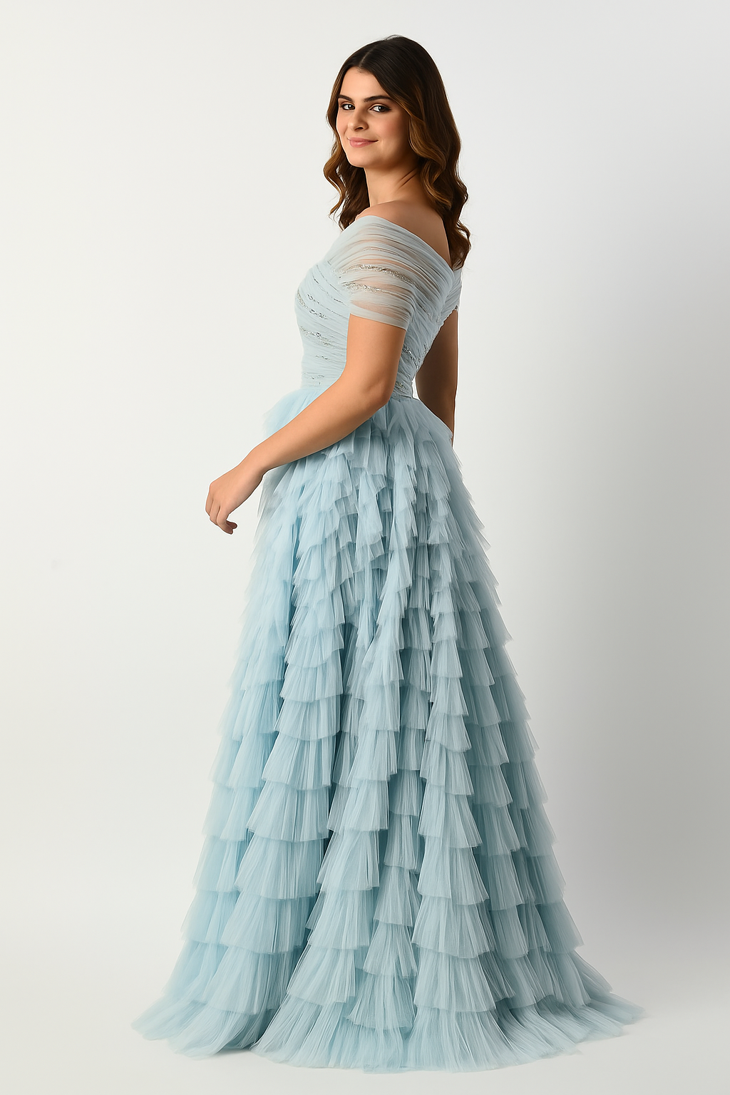 Chic Ball Gown with Voluminous Skirt CF22230390 Couture Fashion by FG