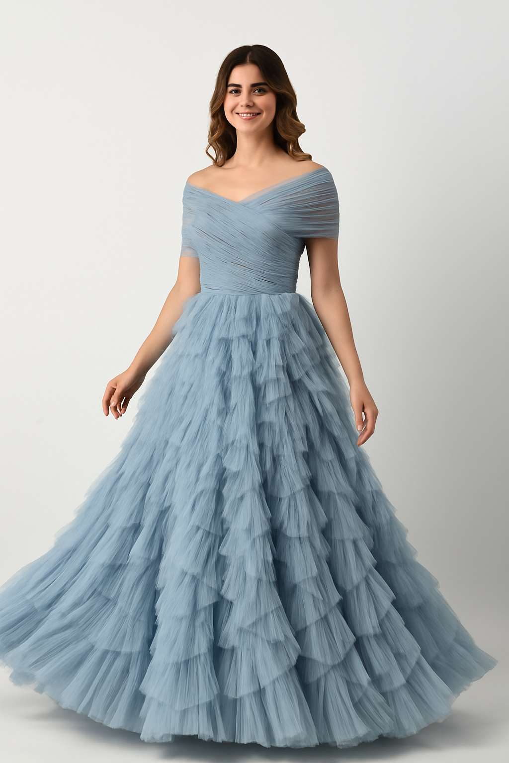 Chic Ball Gown with Voluminous Skirt CF22230390 Couture Fashion by FG