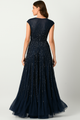 Vestido largo adornado con escote alto CF23240494 de FG