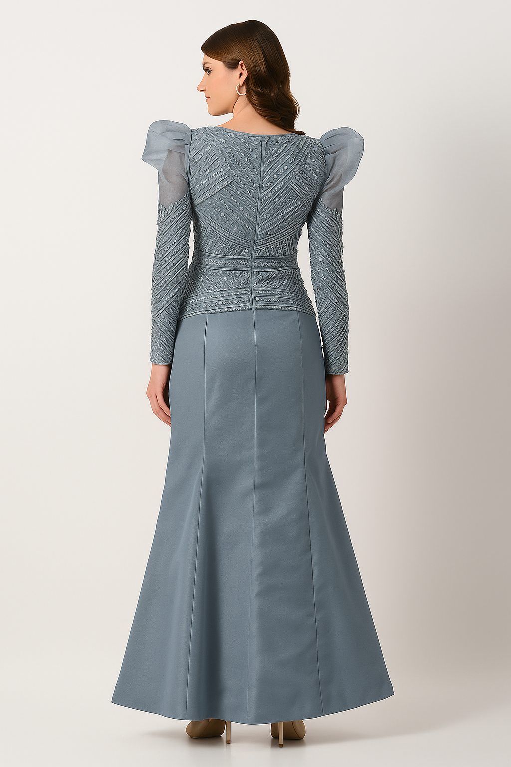 Elegance Couture Jewel-Embellished Long Gown CF23240495 by FG