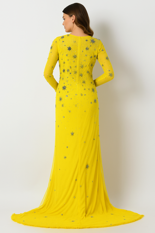Vestido de fiesta Stardust Radiance de corte A CF23240996 de FG