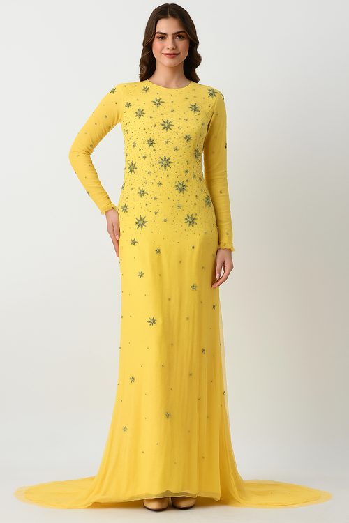 Vestido de fiesta Stardust Radiance de corte A CF23240996 de FG